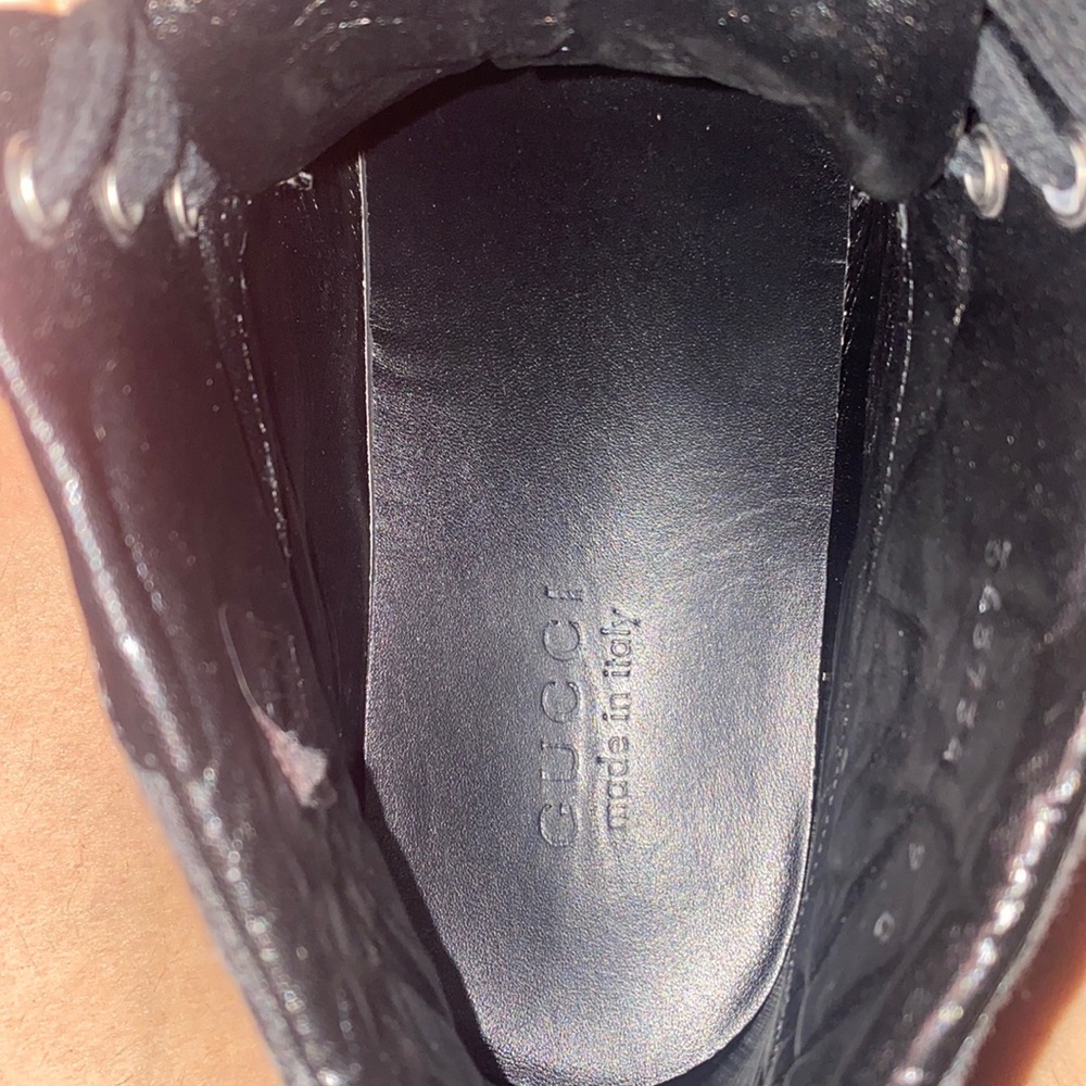 Gucci monogram canvas high top sneaker - Picture 4 of 5